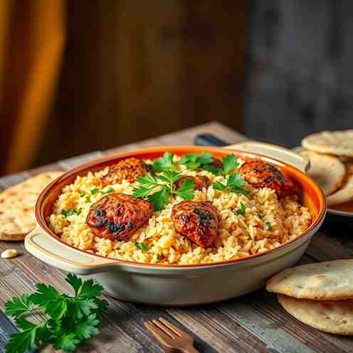 Egyptian Chicken & Rice Tray Bake - Easy Family Dinner